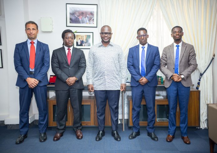 Michael Ograntson Agyapong Chief Executive Officer Of Sucasa Properties Second Left With Honourable Francis Asenso Boakye Minister Of Works And Housing In The Middle With Other Executives